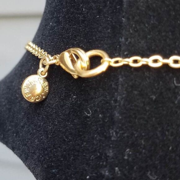 J Crew Green Stone Station Double Strand Necklace - Picture 2 of 7